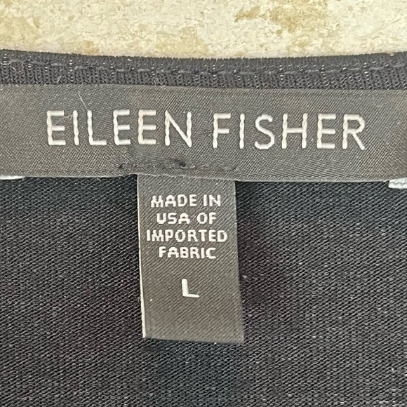EILEEN FISHER Black Maxi Dress Full Wrap Large - Picture 7 of 15